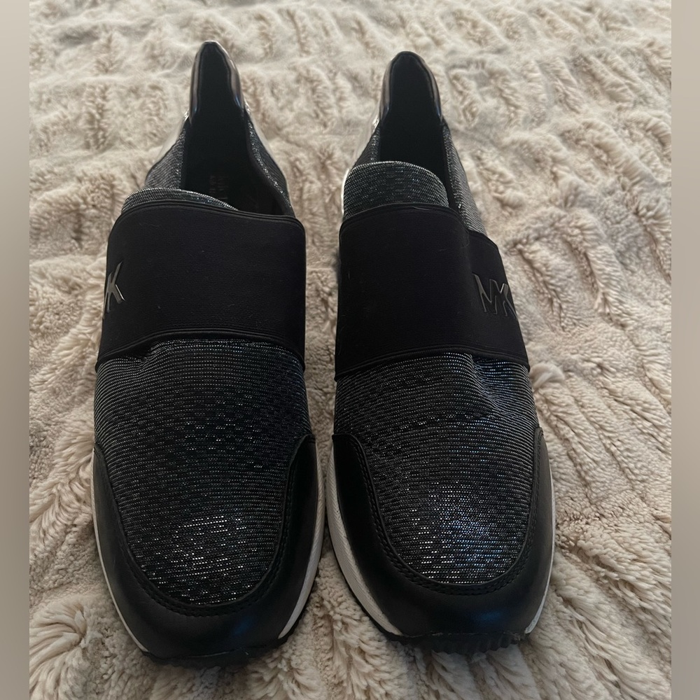 MICHAEL Michael Kors Felix Slip-On Wedge Trainers. - Picture 7 of 13